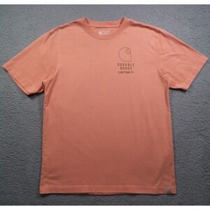 Carhartt Shirt Mens Size Medium Pink Loose Fit Heavyweight Short-Sleeve Crew